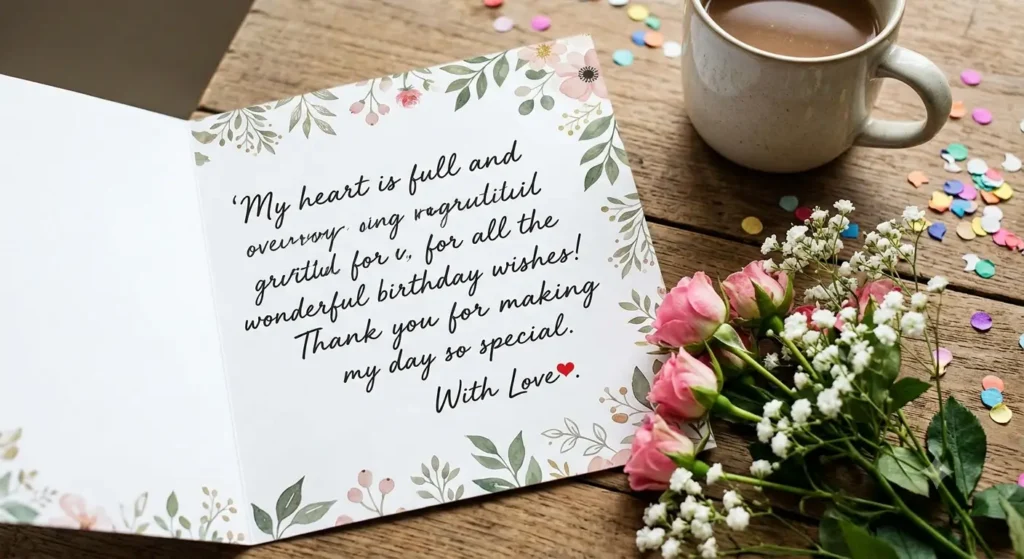 Heartfelt Thank You Quotes for Birthday Wishes❤️ 