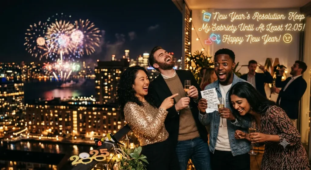 😂 Funny Positive Wishes New Year Quotes