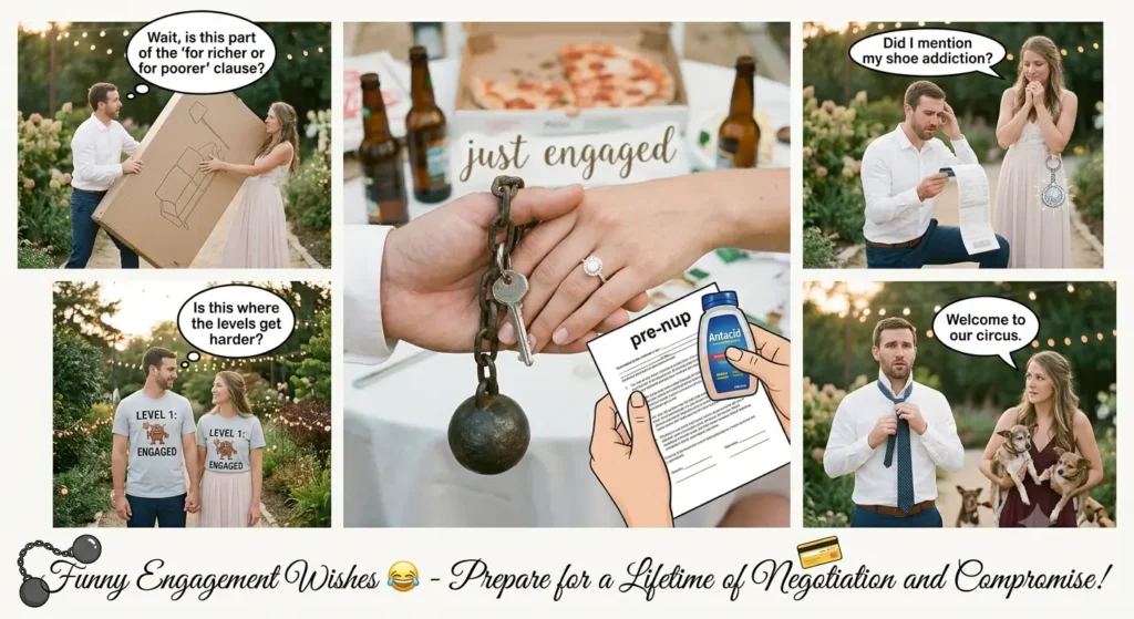 Funny Engagement Wishes Images😂