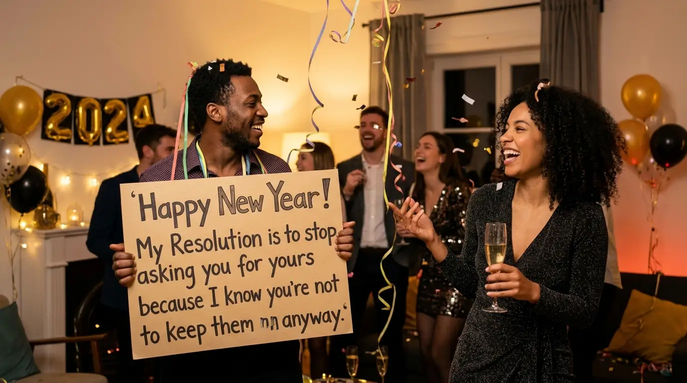 funny new year wishes for friends