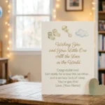 baby shower wishes for card