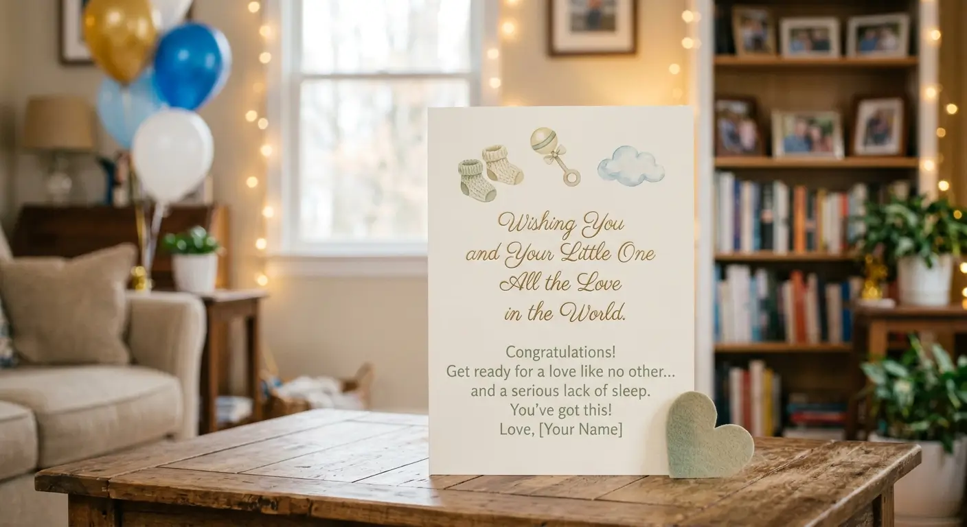 baby shower wishes for card